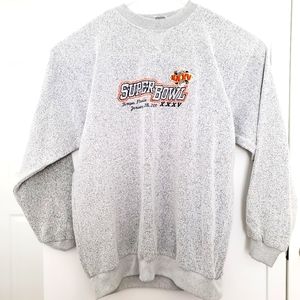 NFL Super Bowl XXXV Gray Sweatshirt XL Baltimore Ravens/NY Giants